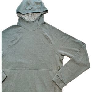 Patagonia Mens Capilene Thermal Weight Hoody Size M Gray Base Layer Pullover